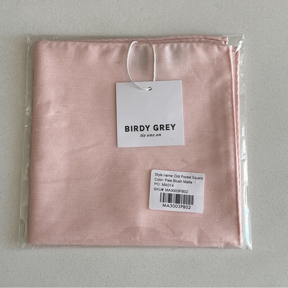 Birdy Grey Other - NEW Birdy Grey Didi Pocket Square Pale Blush Matte